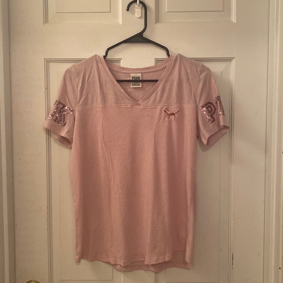 Victoria’s Secret Pink short sleeve V-neck T-shirt - Picture 3 of 3